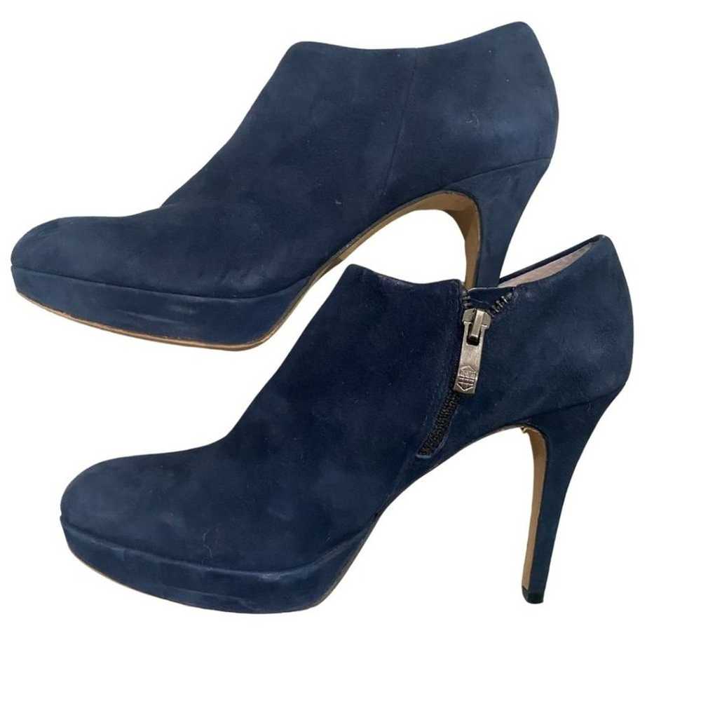 Vince Camuto Elvin Bootie Ankle Boot Blue Suede 7 - image 12