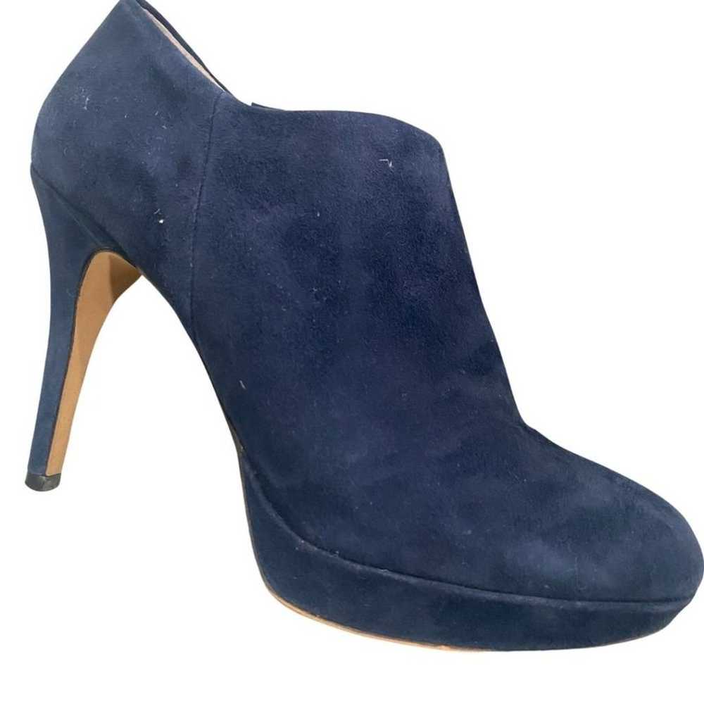 Vince Camuto Elvin Bootie Ankle Boot Blue Suede 7 - image 8