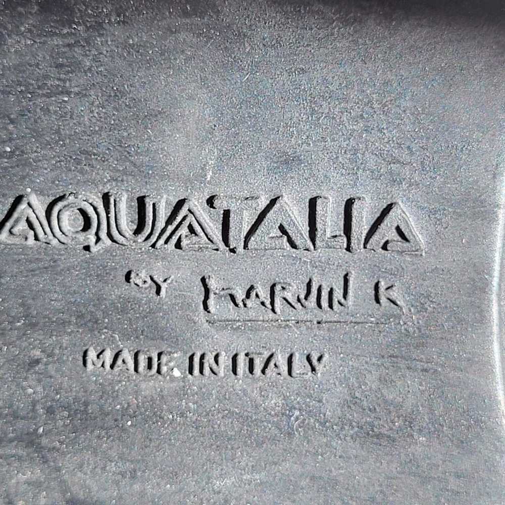 Aquatalia Gray Suede Leather Buckle Moto Boots Wo… - image 6