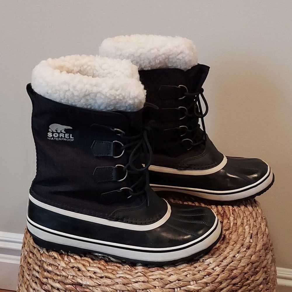 Sorel Womens Carnival Snow Winter Boots Nylon Upp… - image 1