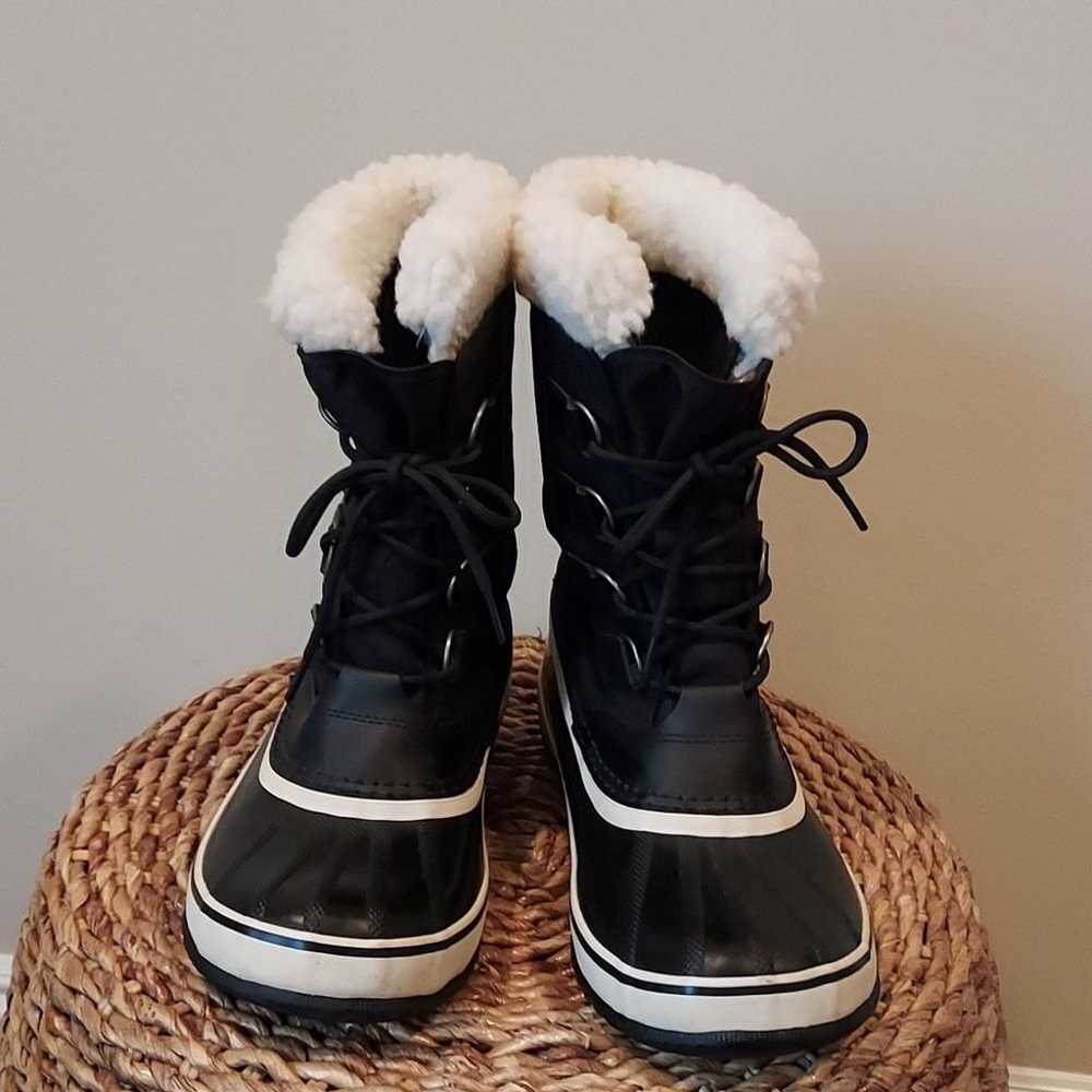 Sorel Womens Carnival Snow Winter Boots Nylon Upp… - image 3