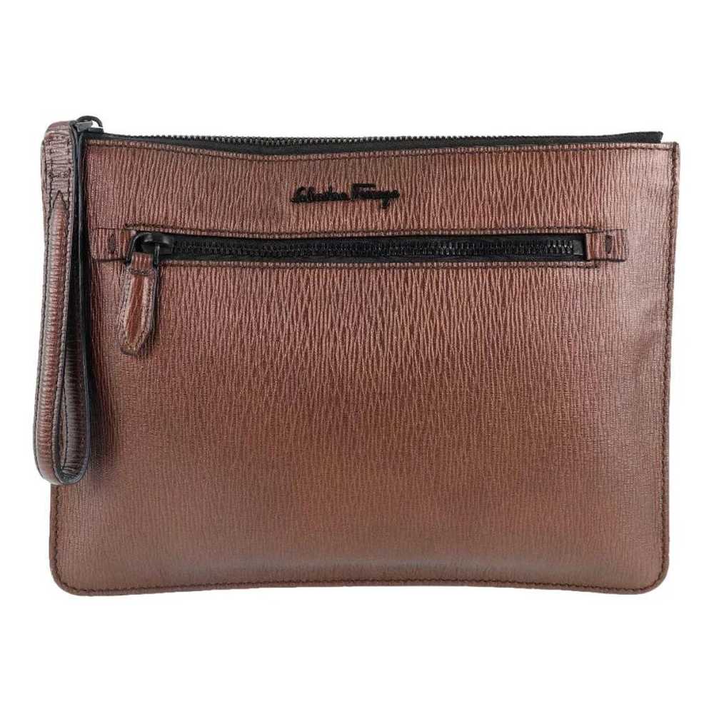 Salvatore Ferragamo Leather clutch bag - image 1