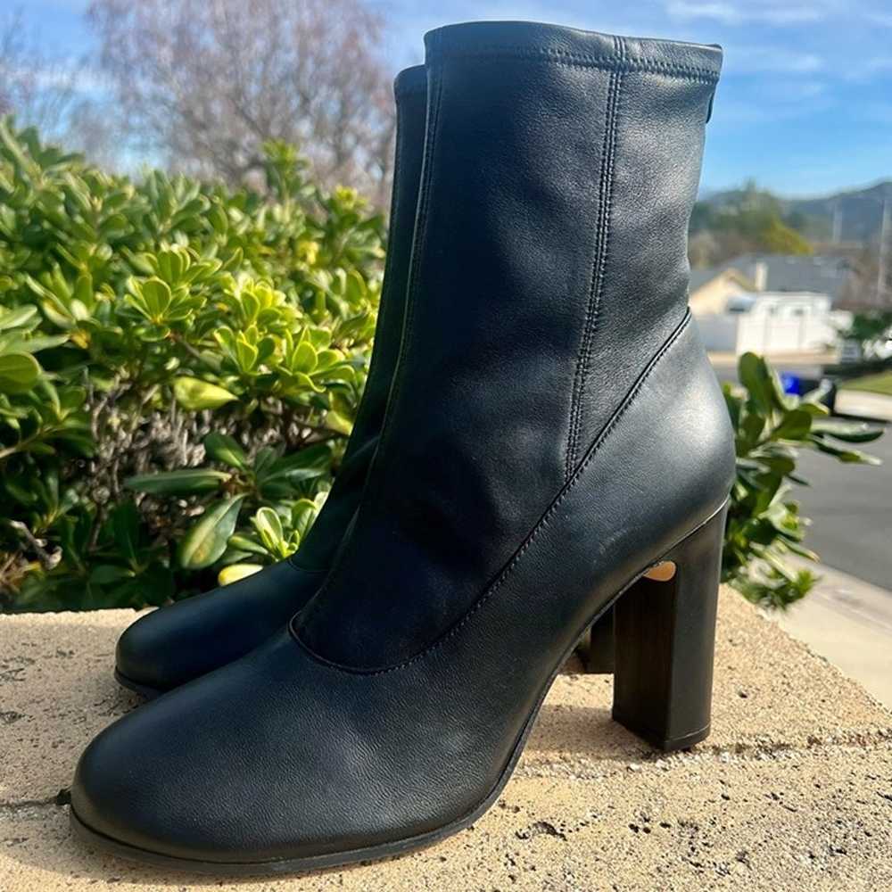 Ted Baker Marshah Leather Boots Black Block Heel … - image 7