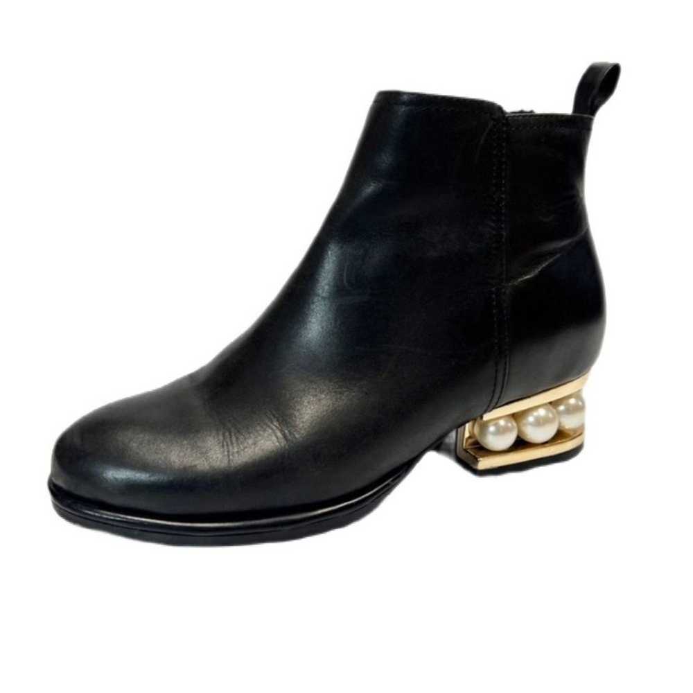 JEFFREY CAMPBELL Orlando Black Leather and Pearl … - image 7