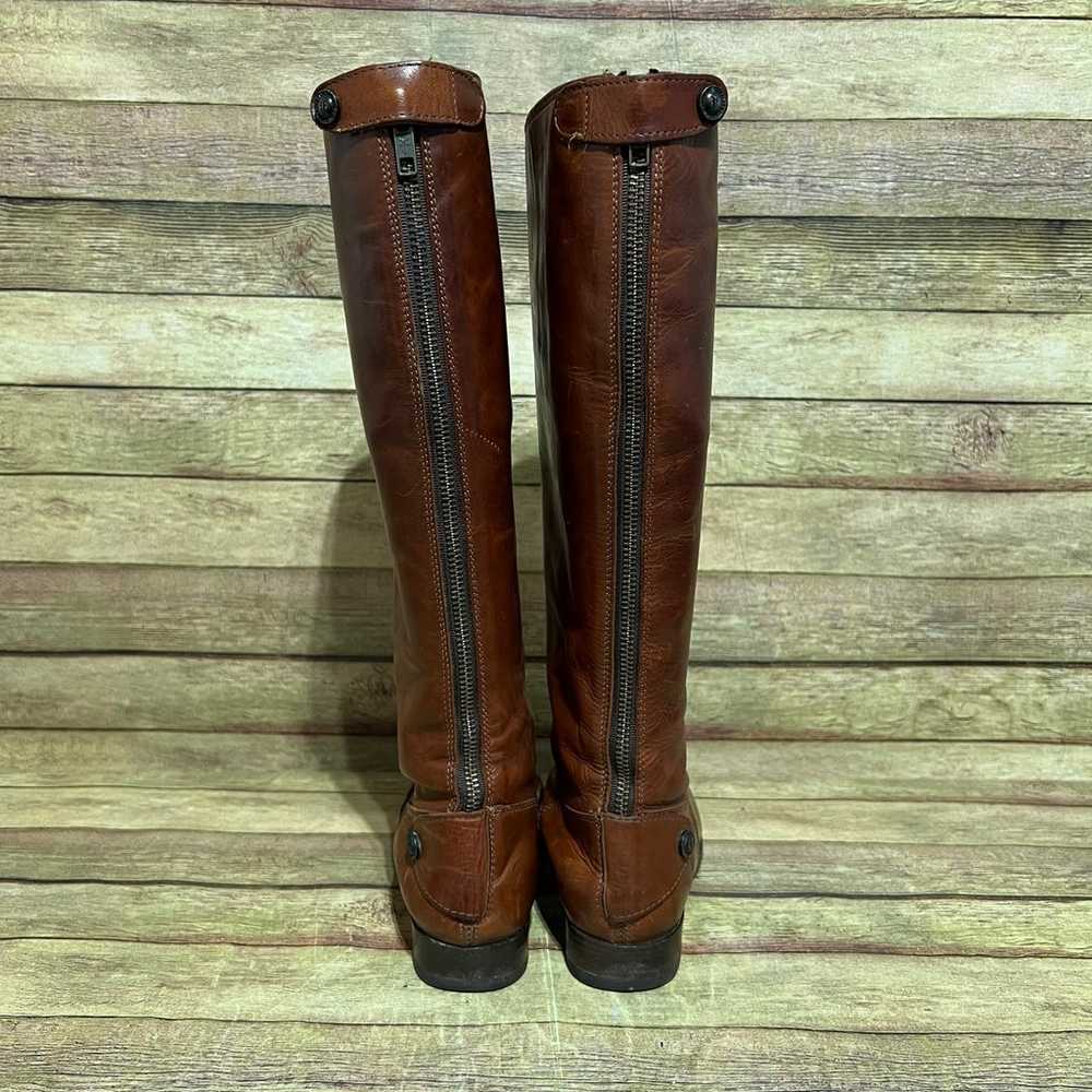Frye Redwood Leather Melissa Back Zip Boots - image 8