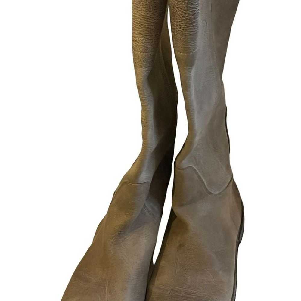 Frye Boots Paige Tall Riding Boots Gray - image 7