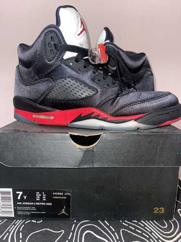 Air jordan 5 retro black satin on sale