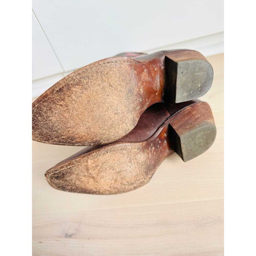 Vintage Y2K  Frye Western Boots Y2K Brown Size 6.… - image 3