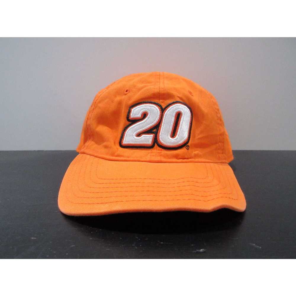 Vintage Nascar Hat Cap Strap Back Orange Tony Ste… - image 1