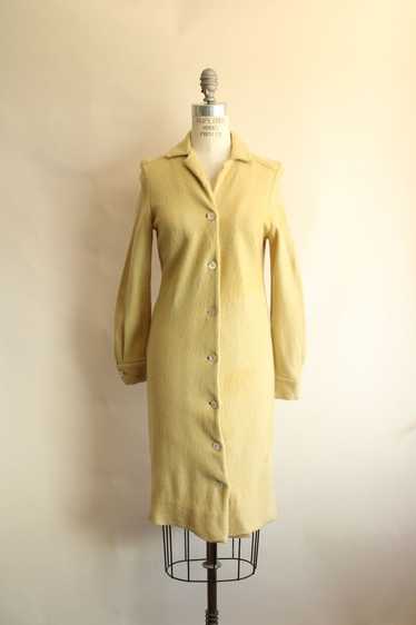 Vintage 1960s Fred Rothschild Yellow Wool Coat Dre