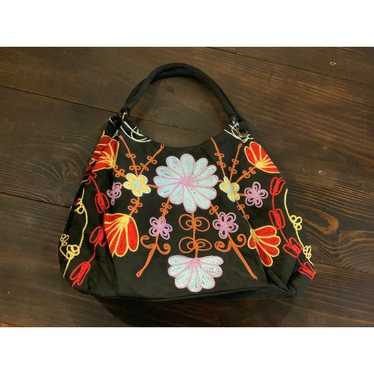 Bamboo 54 Hobo Embroidered Retro Floral Bag, Purse