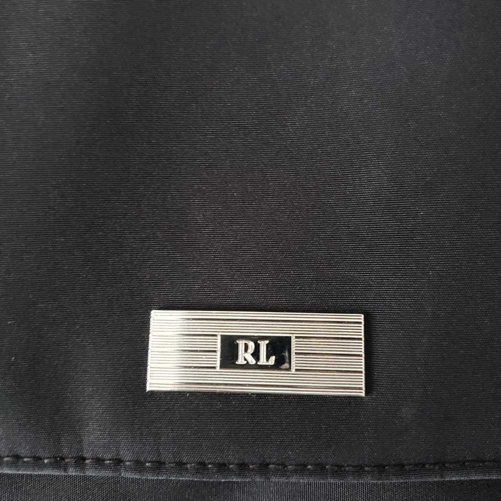 Vintage RL Ralph Lauren Purse Womens Black Should… - image 6