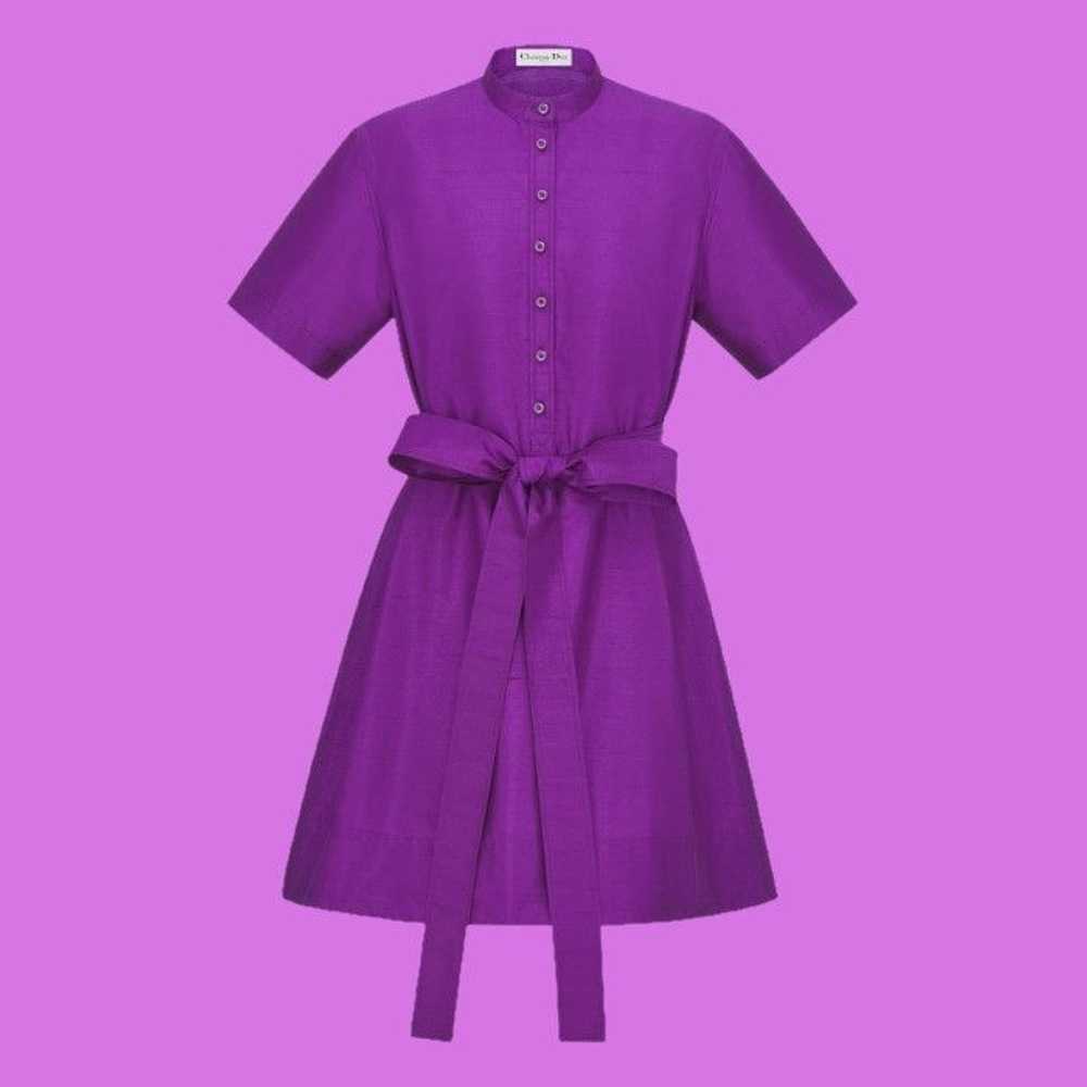 Dior o1bcso1str0524 Belted Dress in Purple - image 1