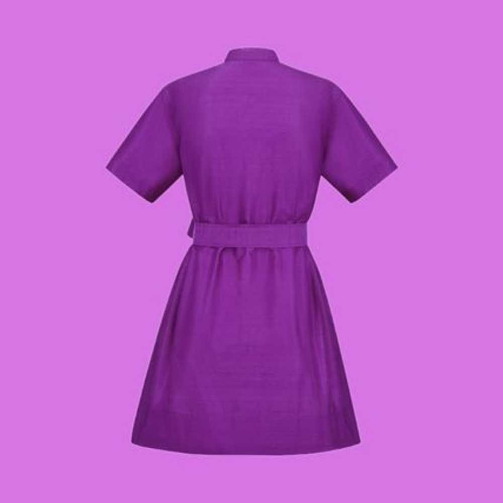 Dior o1bcso1str0524 Belted Dress in Purple - image 2