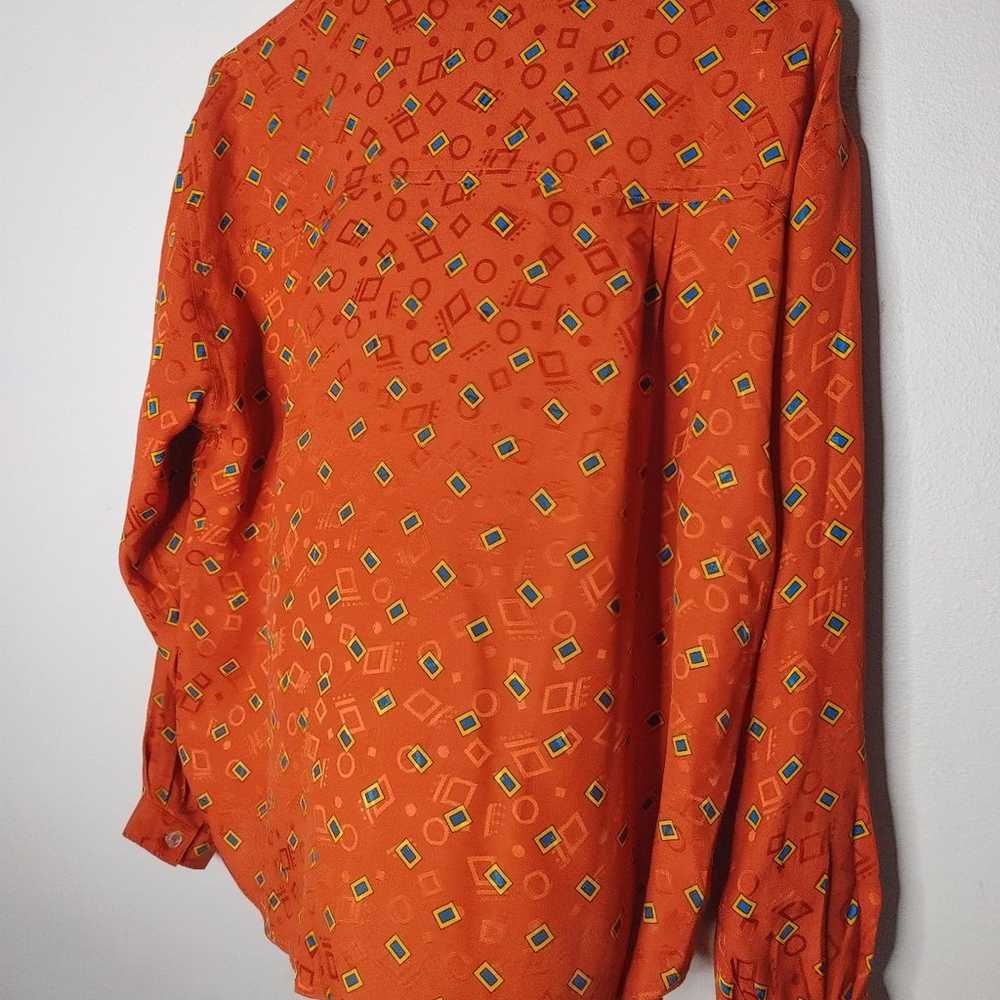 Vintage Anne Klein II silk buttondown shirt - image 3