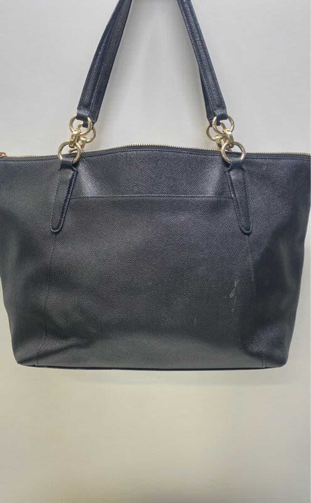 Coach Pebble Leather Ava Tote Shoulder Bag Black - image 2