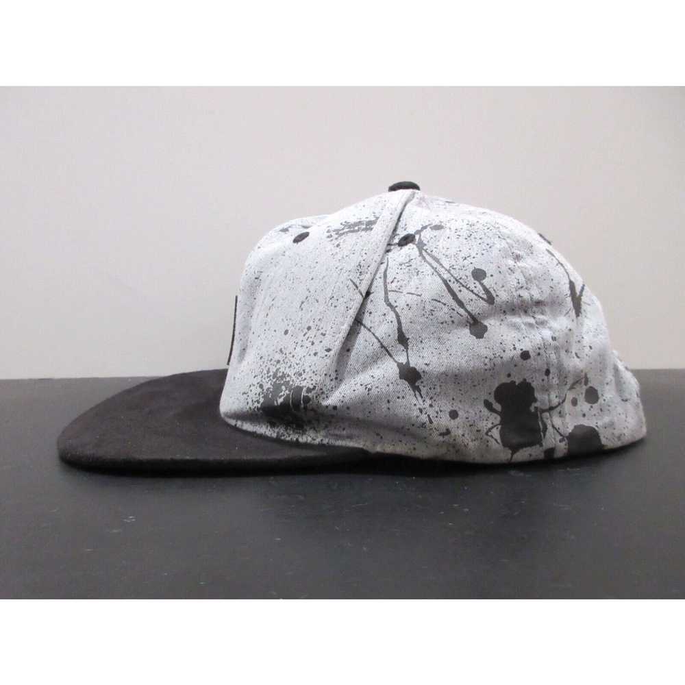 Vintage Stussy Hat Cap Snap Back Gray Black Surf … - image 3