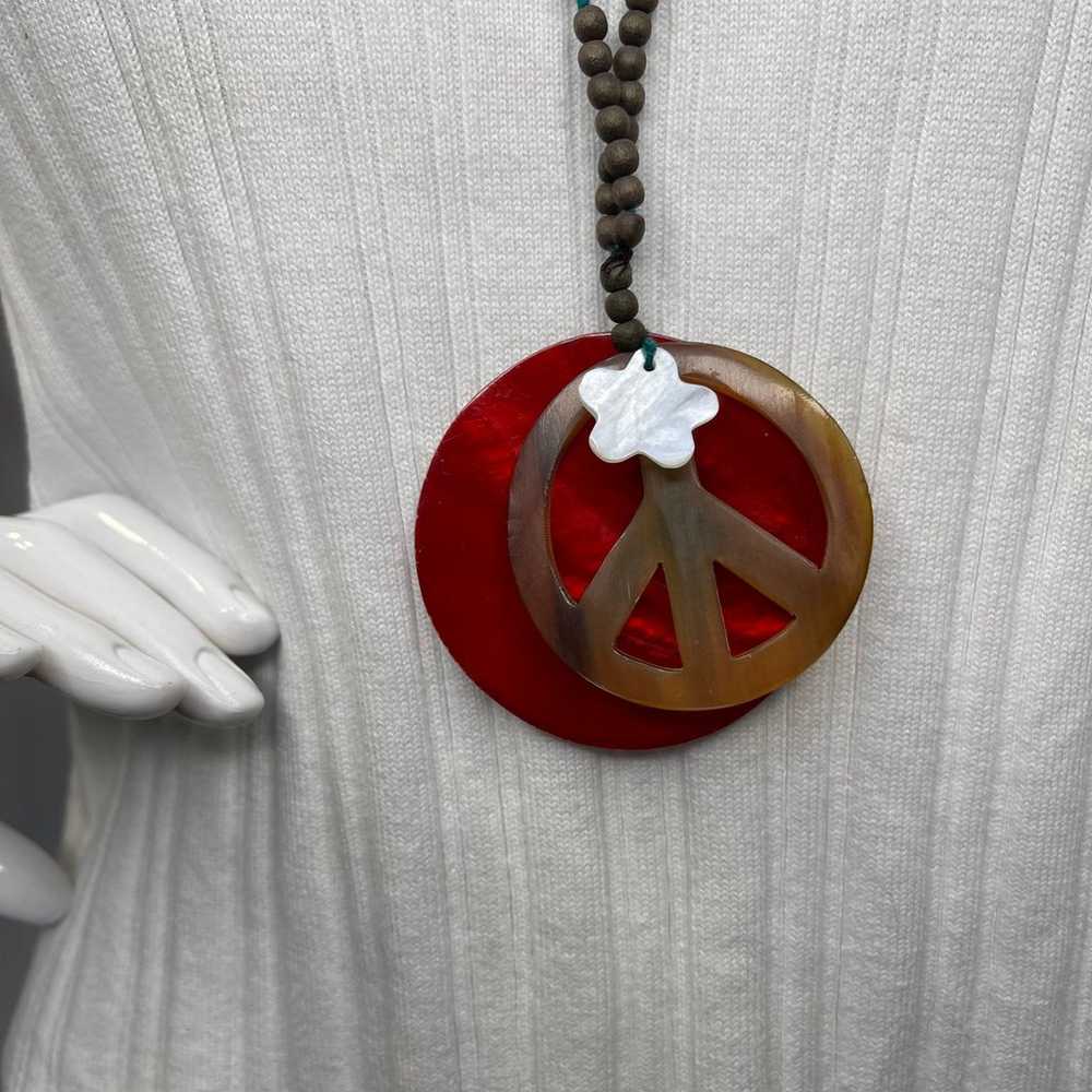 Lucky Brand pendant necklace signed costume jewel… - image 3