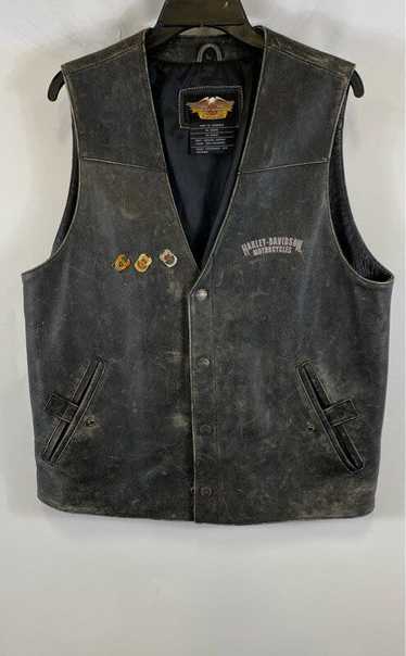 Harley-Davidson Harley Davidson Black Vest - Size… - image 1