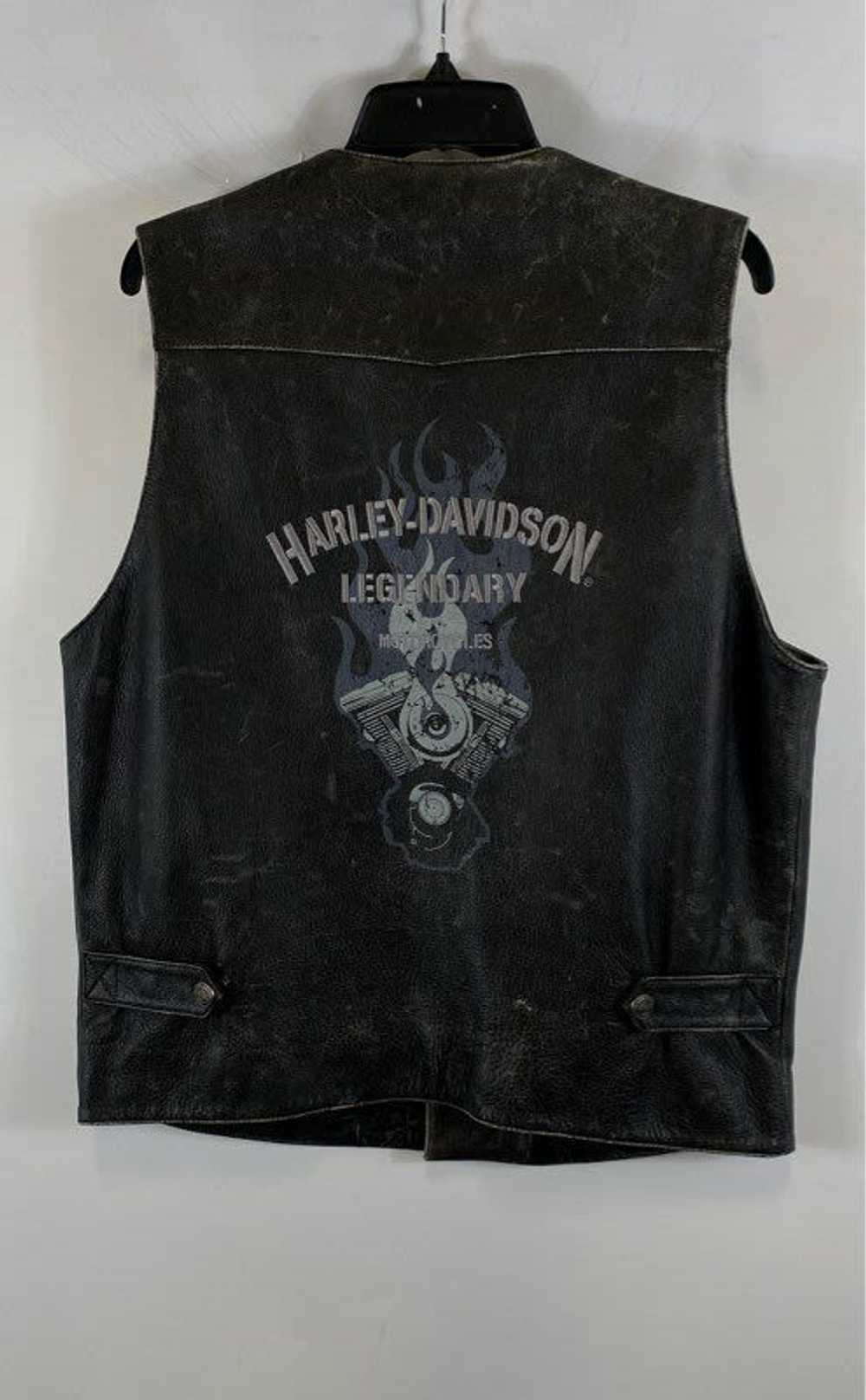 Harley-Davidson Harley Davidson Black Vest - Size… - image 2