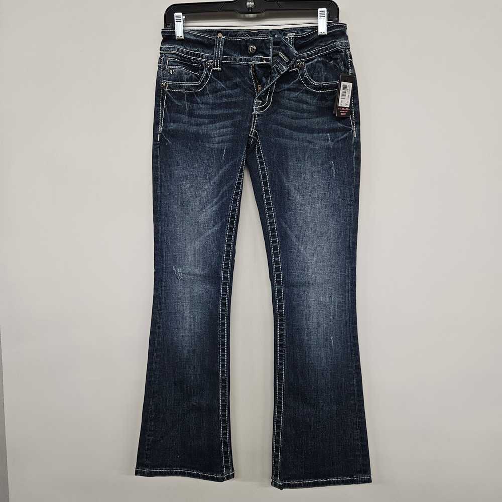 Miss Me Blue Denim Embellished Bootcut Jeans - image 1