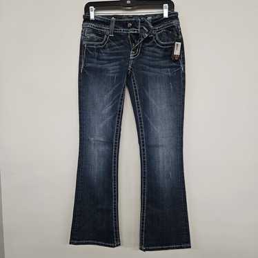 Miss Me Blue Denim Embellished Bootcut Jeans
