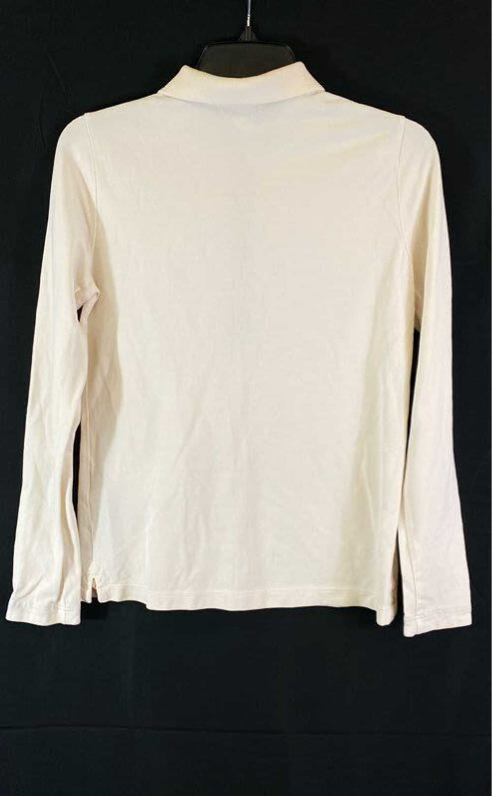 Burberry White Long Sleeve Polo - Size Small - image 2