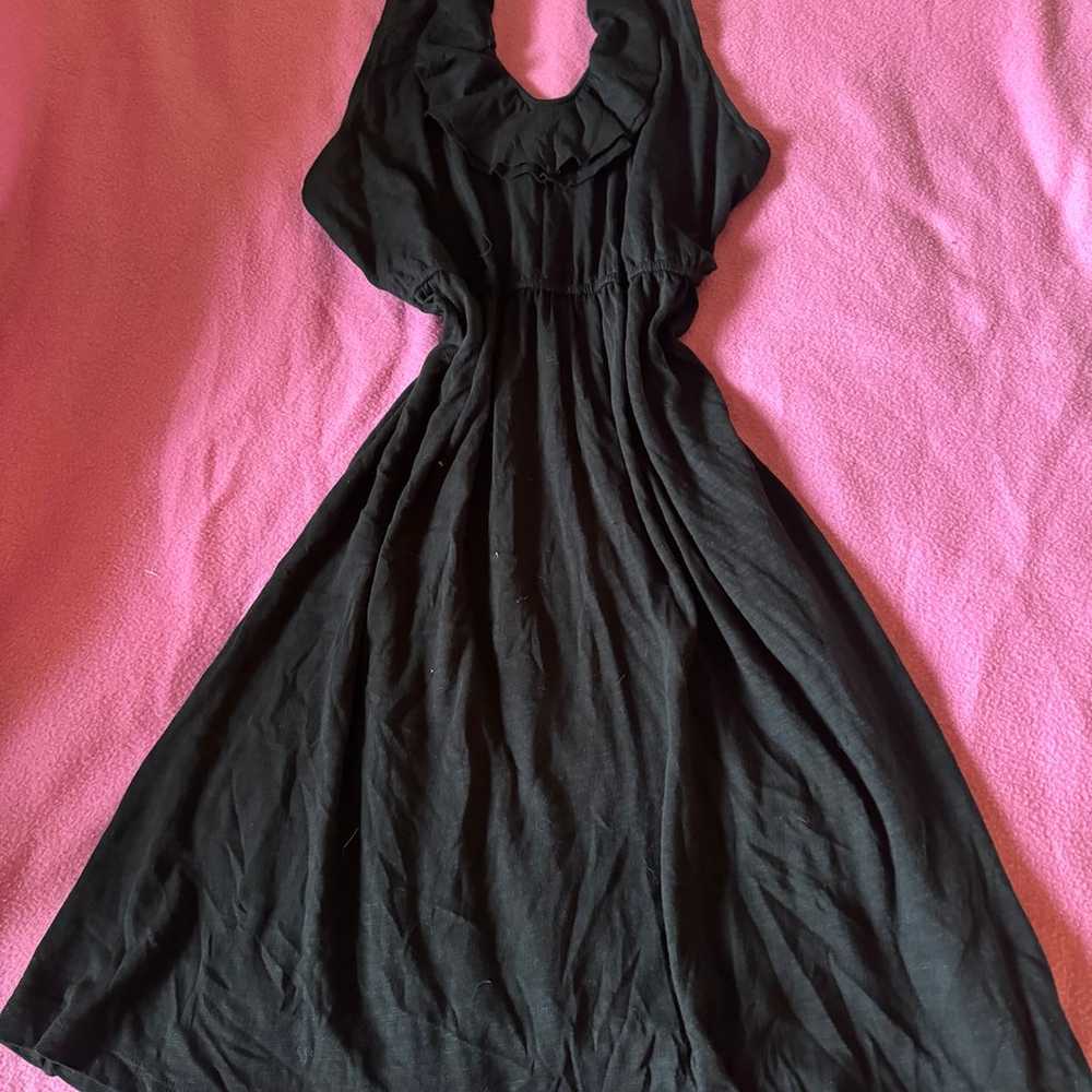 Express black halter summer dress midi - image 1