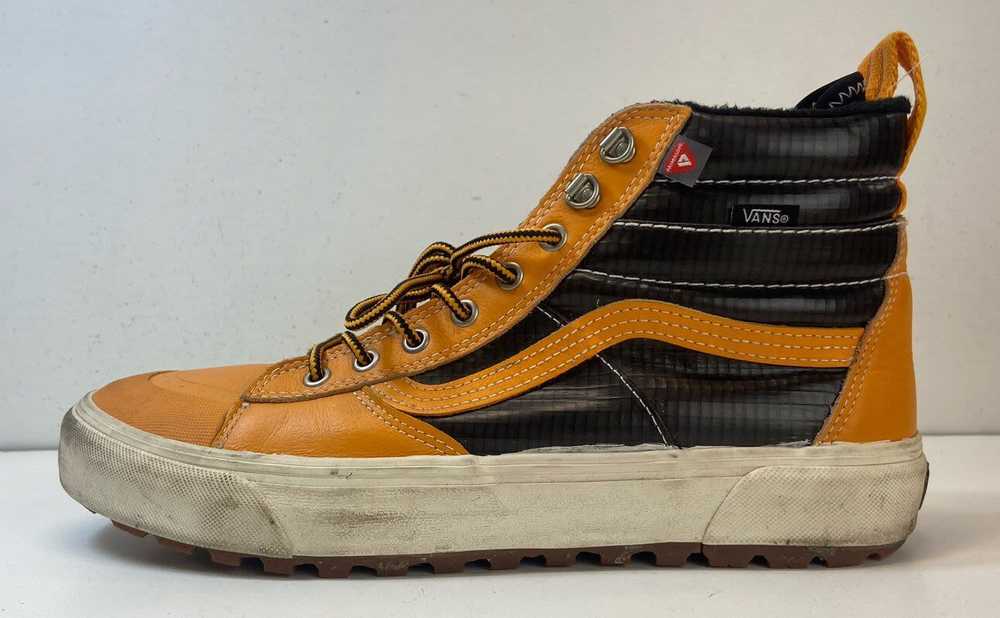 VANS Orange Sneaker Casual Shoe Men 11 - image 2