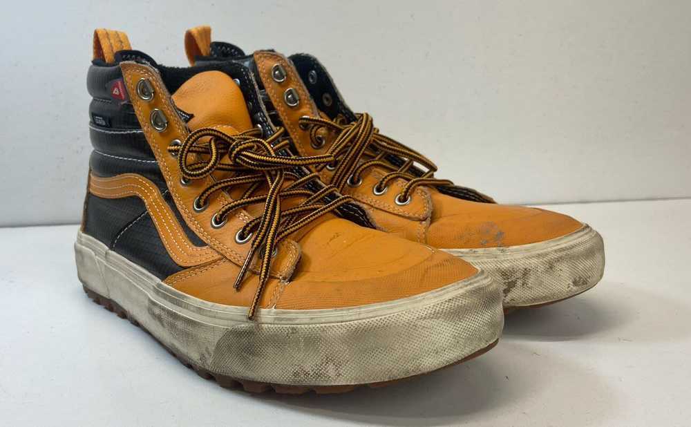VANS Orange Sneaker Casual Shoe Men 11 - image 4