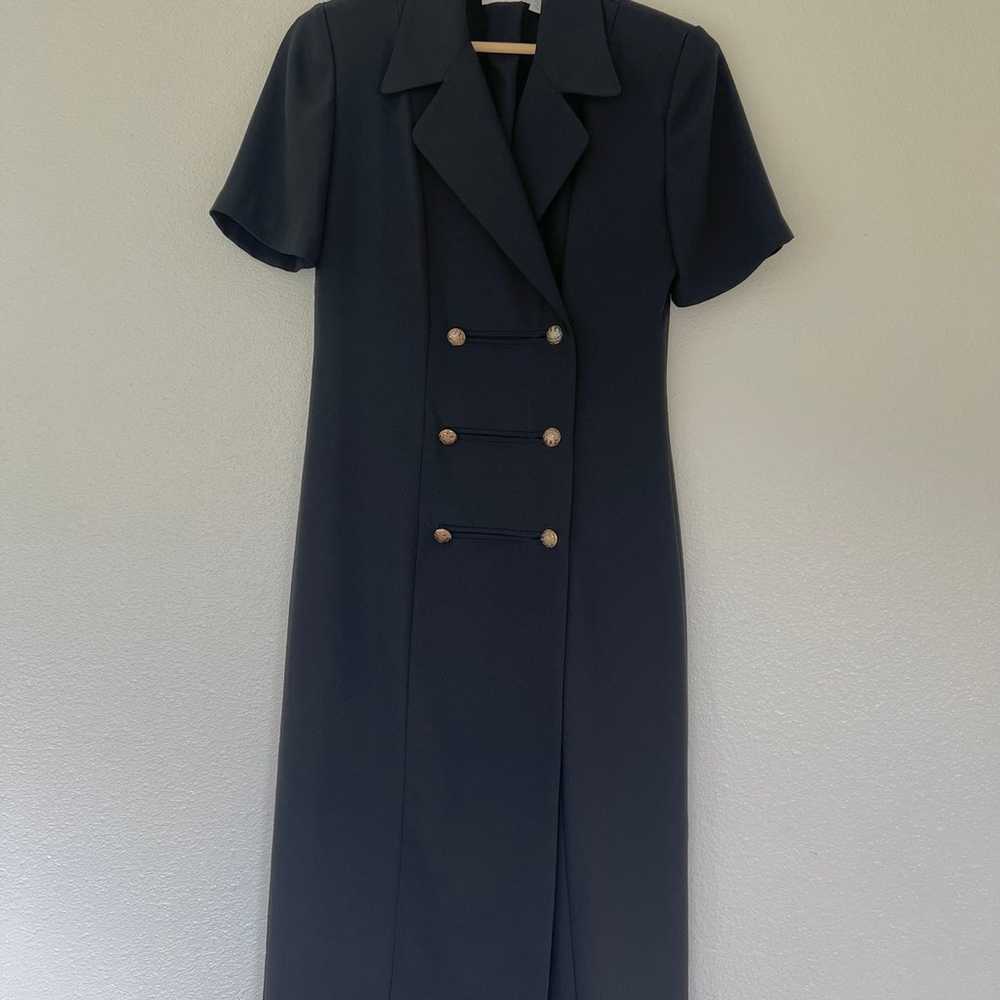 Vintage Double Breasted Midi Dress - image 1