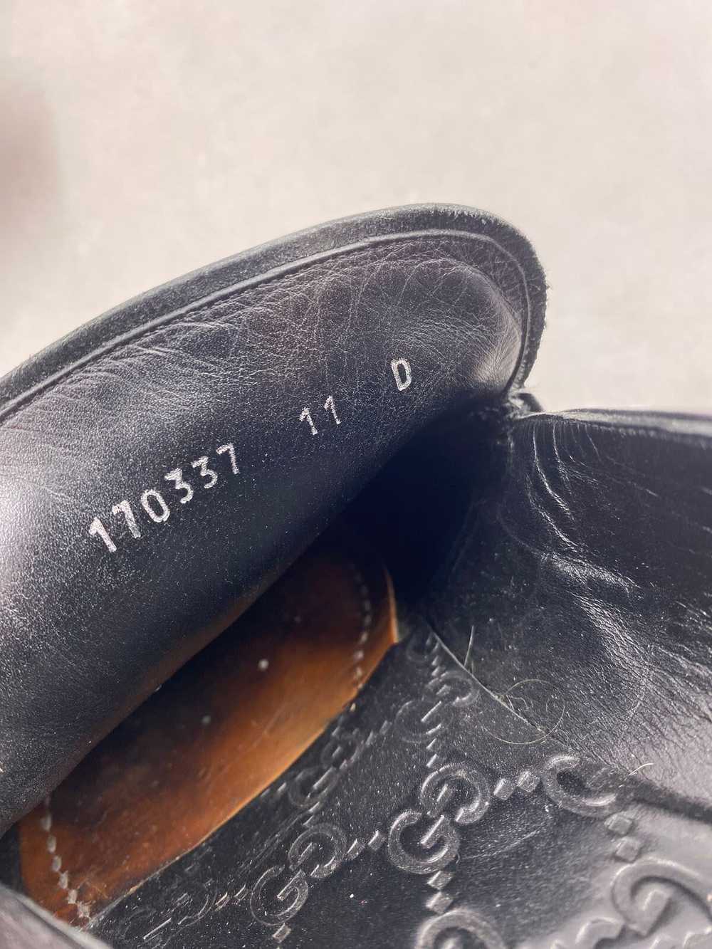 Authentic Gucci Black Loafer Dress Shoe Men 11 - image 5