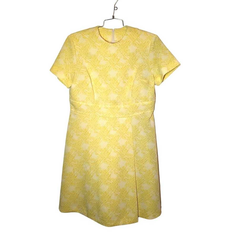 Plus Size Vintage Yellow Knee Length Dress - image 1