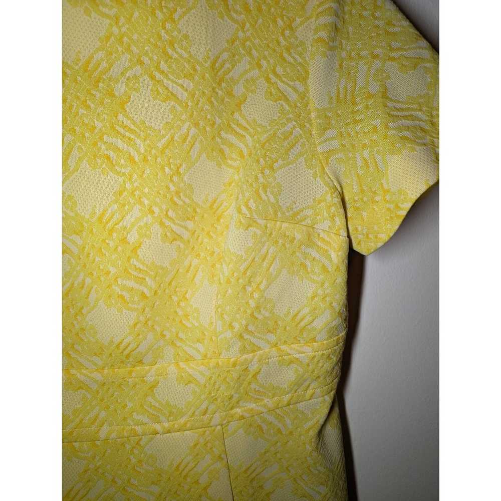 Plus Size Vintage Yellow Knee Length Dress - image 2