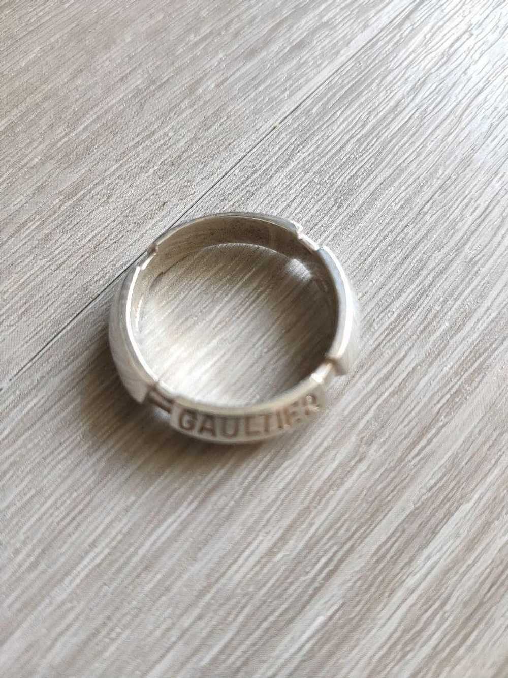 Jean Paul Gaultier .925 Silver Logo Ring - image 1