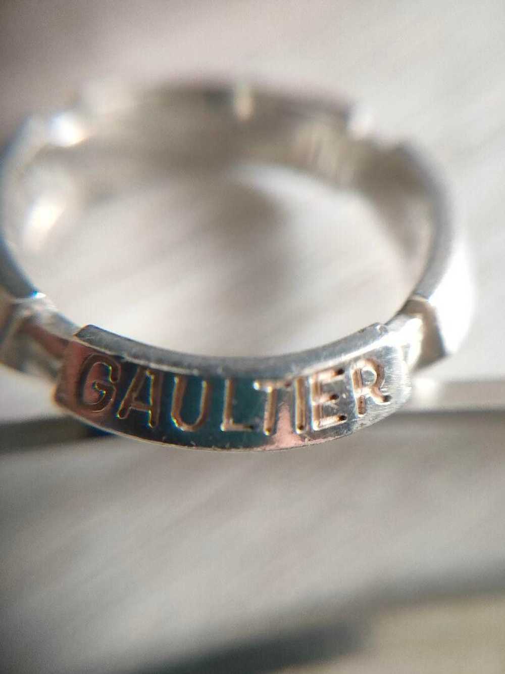 Jean Paul Gaultier .925 Silver Logo Ring - image 2