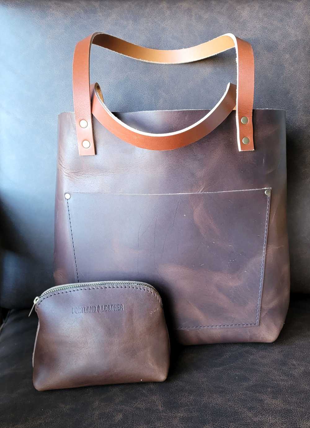 Portland Leather Leather Tote Bag - image 2