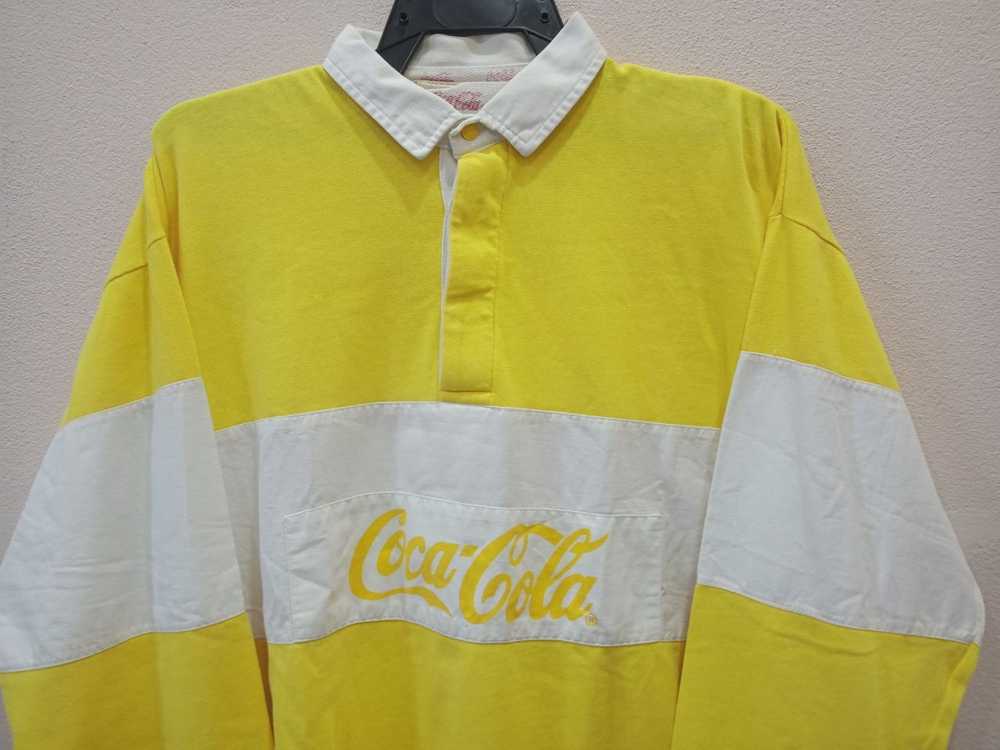 Coca Cola × Vintage Vintage Coca Cola Rugby Polo … - image 4