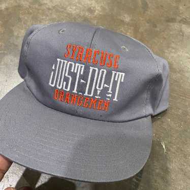 Vintage 90s Nike Syracuse Orange Snapback Hat - image 1