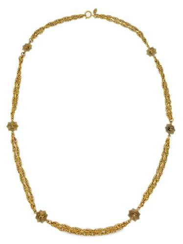 CHANEL Pre-Owned 1984 CC wheat-chain necklace - Go