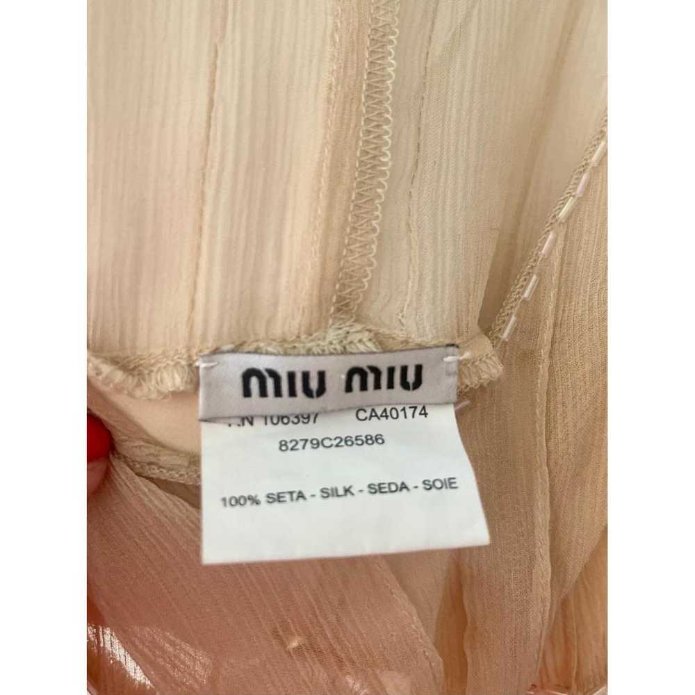 Miu Miu Silk mid-length dress - image 5