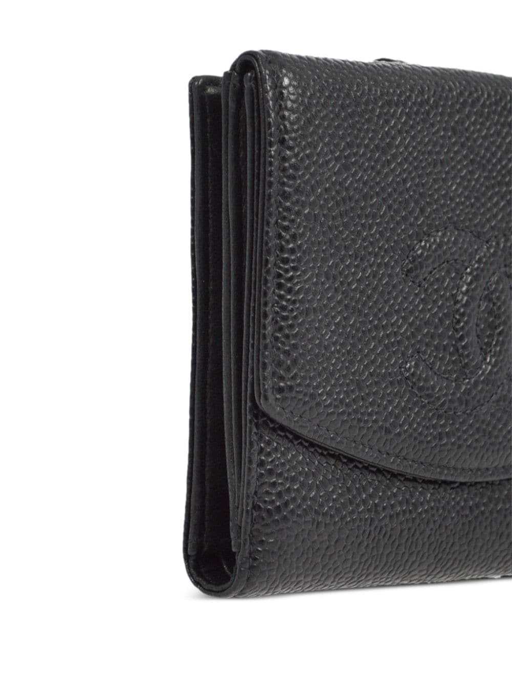 CHANEL Pre-Owned 2000 CC stitch bi-fold wallet - … - image 3