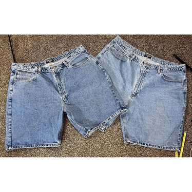 Vintage Lot Of 2 Polo Jeans Co Shorts Mens 42 Blu… - image 1