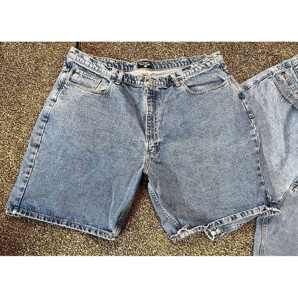Vintage Lot Of 2 Polo Jeans Co Shorts Mens 42 Blu… - image 2