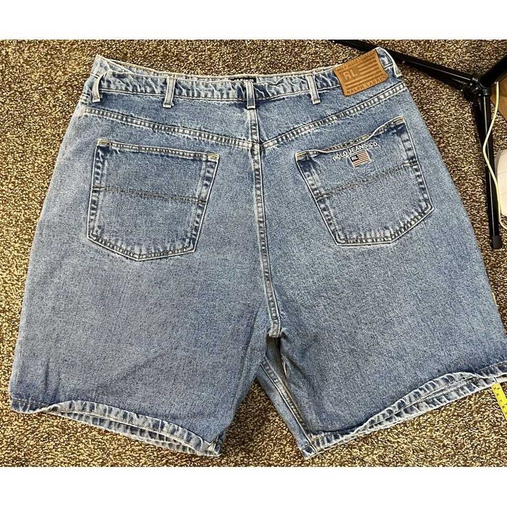 Vintage Lot Of 2 Polo Jeans Co Shorts Mens 42 Blu… - image 7