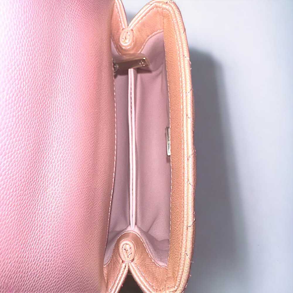 Chanel Coco Handle leather handbag - image 8