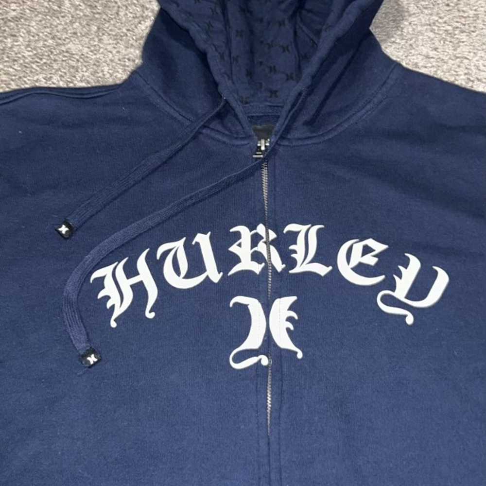 Vintage Hurley Spellout Hoodie Sweatshirt Full Zi… - image 2