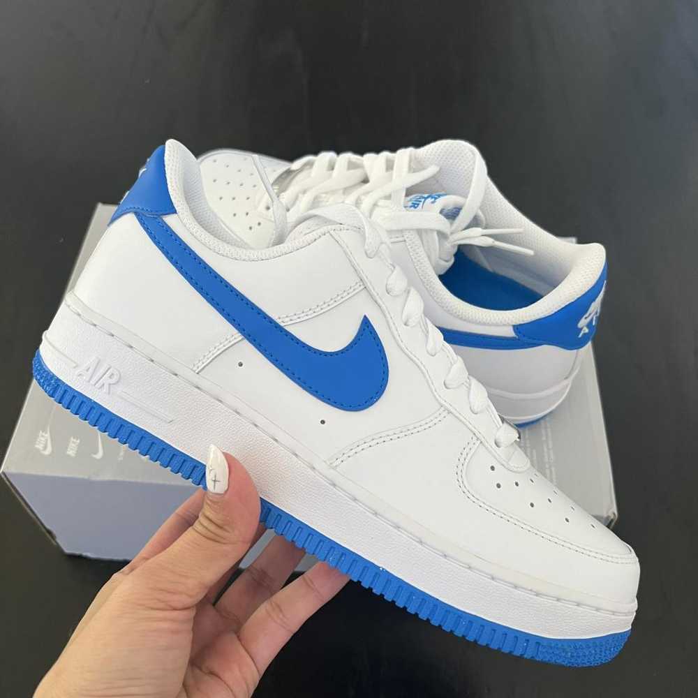 Nike Air Force 1 leather low trainers - image 2