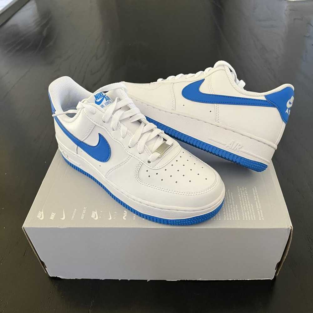 Nike Air Force 1 leather low trainers - image 3