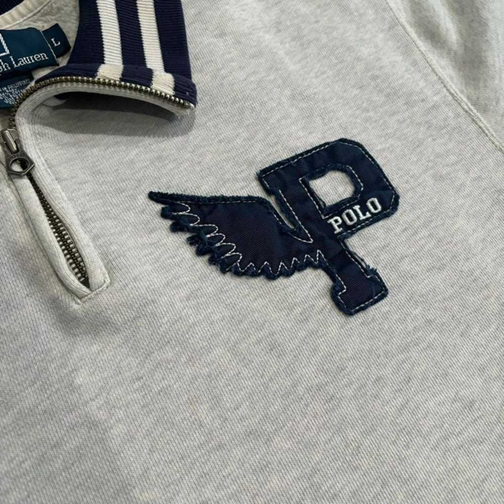 Vintage Y2K Polo Ralph Lauren Sweater P Wing Quar… - image 2